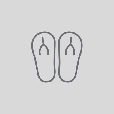 plaj terlikleri simgesi 