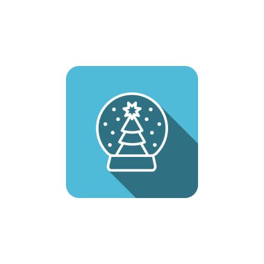 Düz Noel ağacı simgesini