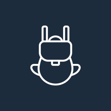 turist sırt çantası simgesini