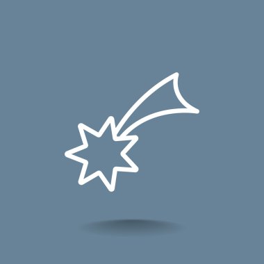 Noel yıldızı simge. 