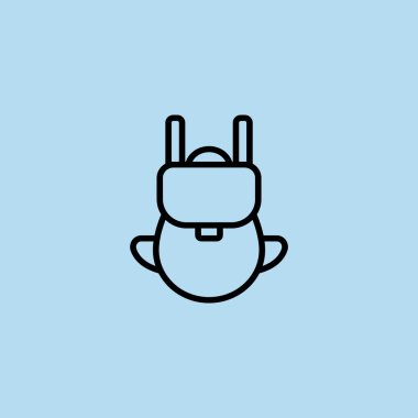 turist sırt çantası simgesini