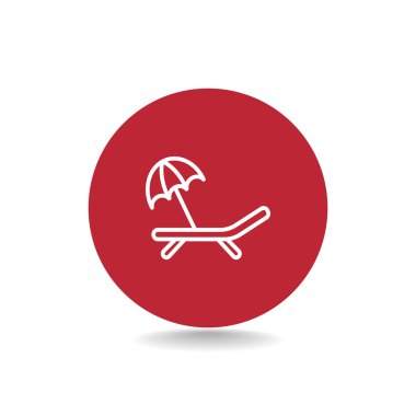 şezlong şemsiye simgesiyle