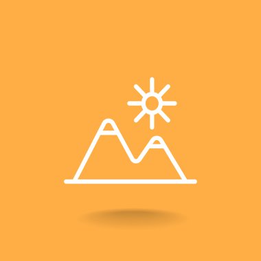 dağlar seyahat simgesi