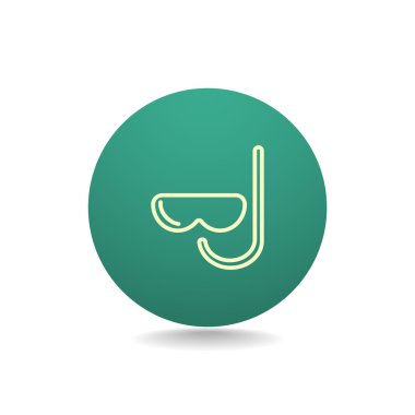 maske ve şnorkel simgesi