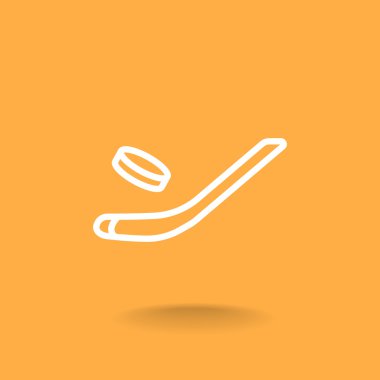 buz hokeyi simgesi için sopa