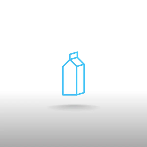 紙容器牛乳アイコン — ストックベクタ