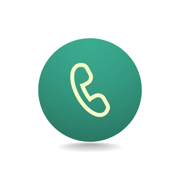 Platte handset pictogram — Stockvector