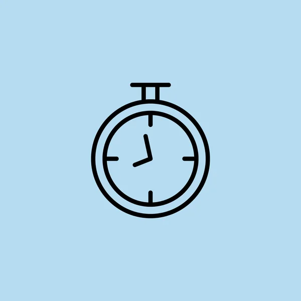 Overzicht stopwatch pictogram — Stockvector