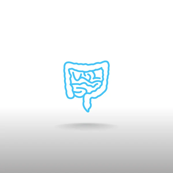 Icono de intestinos humanos — Vector de stock