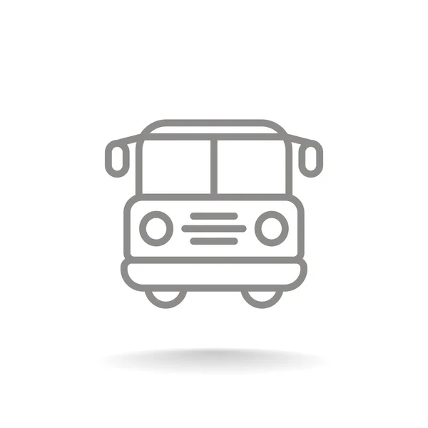 Icono del autobús escolar — Vector de stock