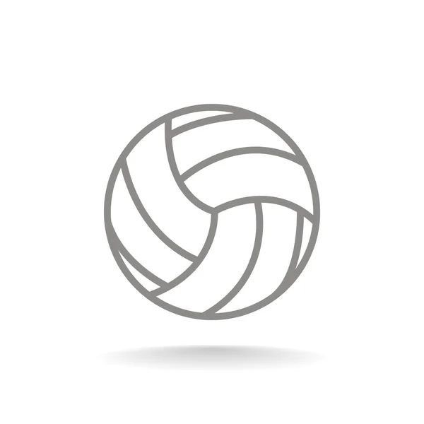 Icono de pelota de voleibol — Vector de stock