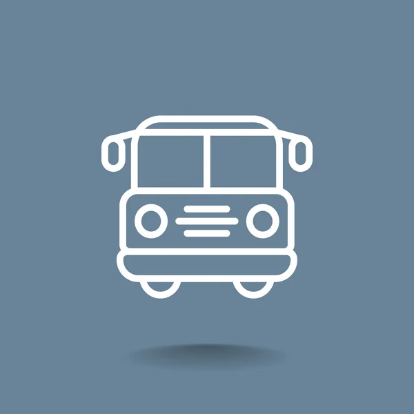 Icono del autobús escolar — Vector de stock