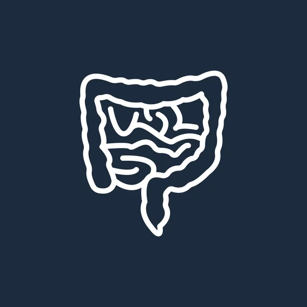 Icono de intestinos humanos — Vector de stock