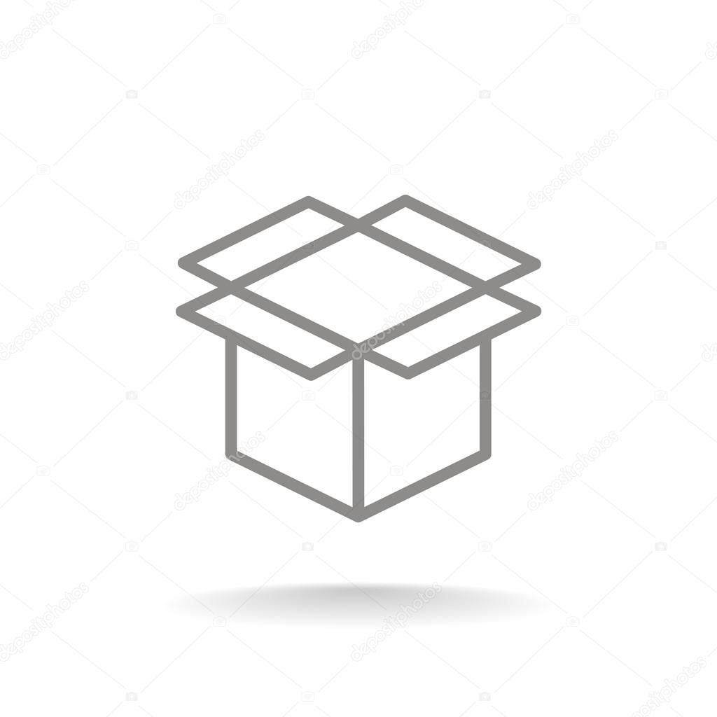 cardboard box icon