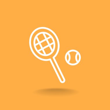 Tenis raketi topu simgesiyle