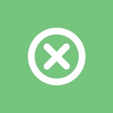 Yanlış işareti satırı simgesi