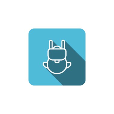 turist sırt çantası simgesini