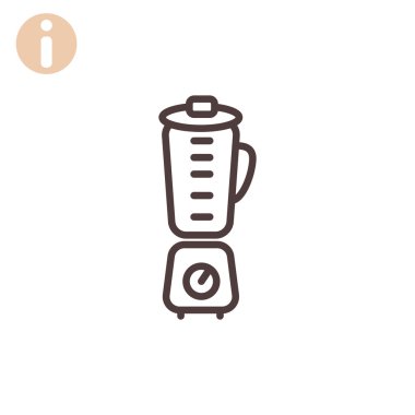 Elektrik blender simgesi.