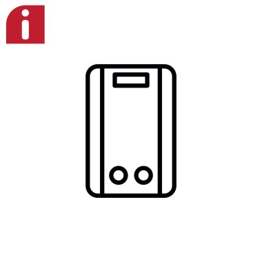 gaz su ısıtıcı simgesi