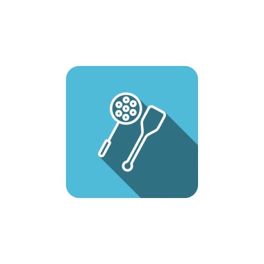 kaşık ve tahta spatula simgesi