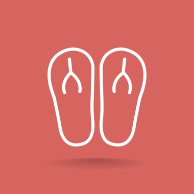 plaj terlikleri simgesi 