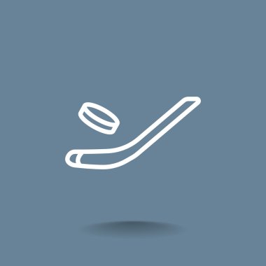 buz hokeyi simgesi için sopa