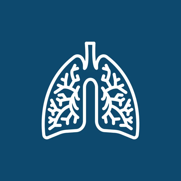 Menselijke longen pictogram — Stockvector