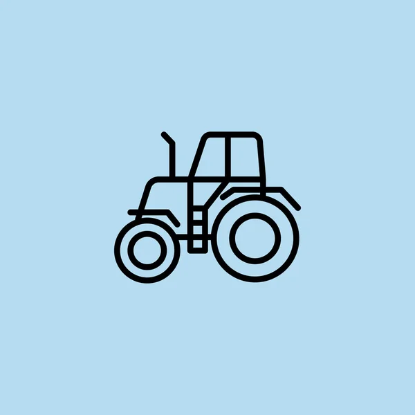 Contorno icono del tractor — Vector de stock