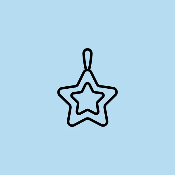 Icon of Christmas Star. — Stock Vector