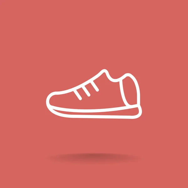 Icono de zapato deportivo — Vector de stock