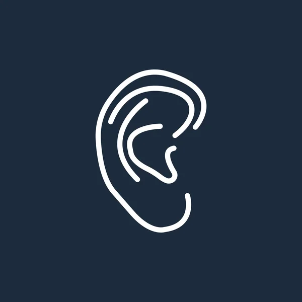 Ícone ouvido humano —  Vetores de Stock