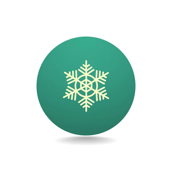 Snowflake winter icon — Stock Vector