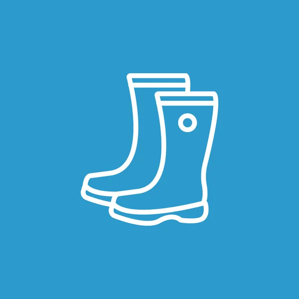 Icono botas de goma — Vector de stock