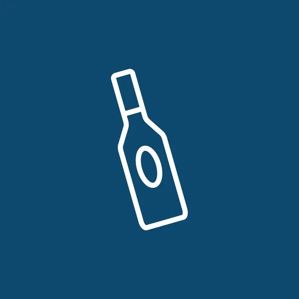 Icône bouteille en verre — Image vectorielle