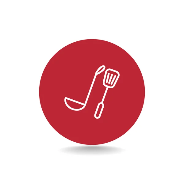 Icône de poche et de spatule — Image vectorielle