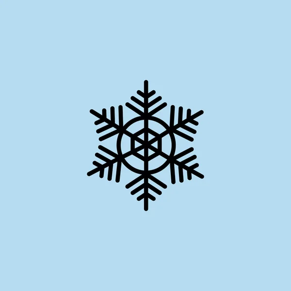 Snöflinga vintern ikonen — Stock vektor