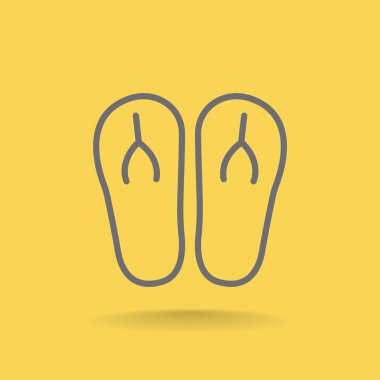 plaj terlikleri simgesi 