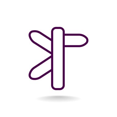 yön işareti simgesi