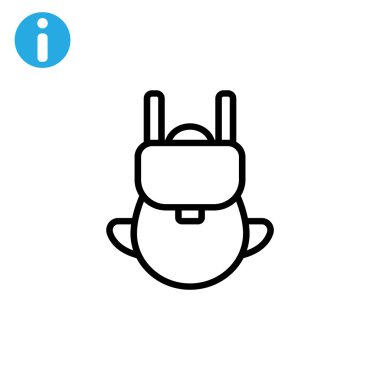 turist sırt çantası simgesini