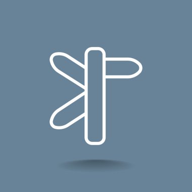 yön işareti simgesi