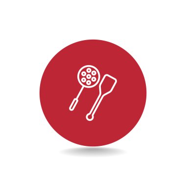 kaşık ve tahta spatula simgesi