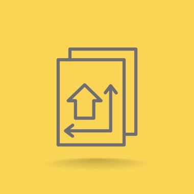 İnşaat planı simgesi