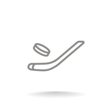 buz hokeyi simgesi için sopa