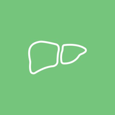 İnsan karaciğer organ simgesi