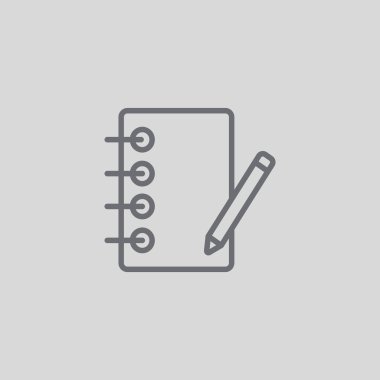 Defter kalem simgesi ile