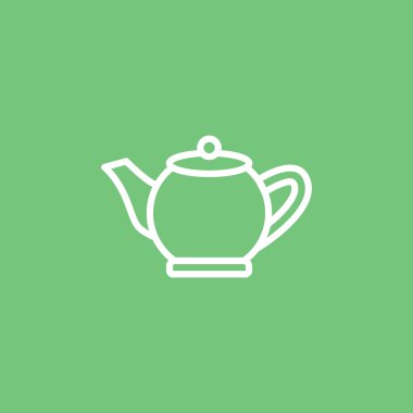 çaydanlık anahat simgesini