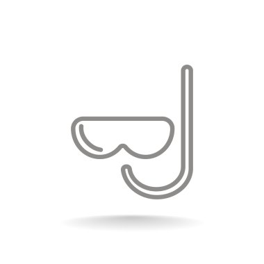 maske ve şnorkel simgesi