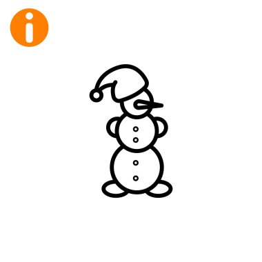 Yılbaşı kardan adam simgesi