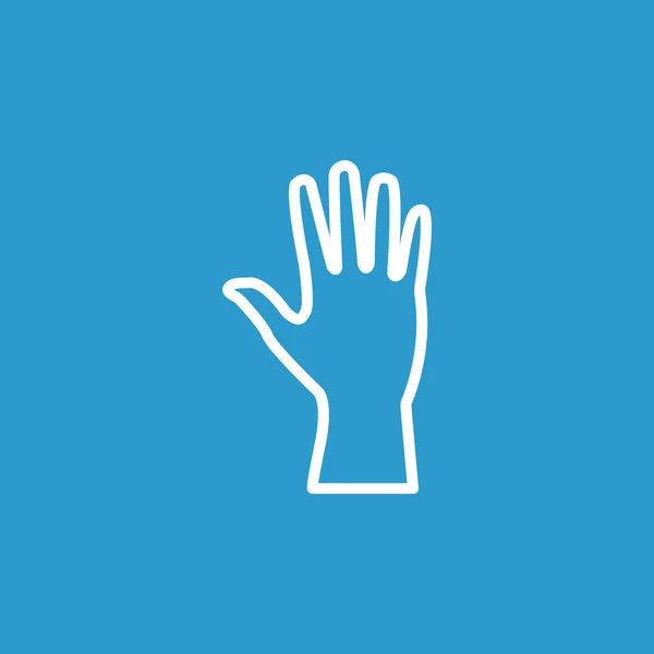 Icono web de mano humana — Vector de stock