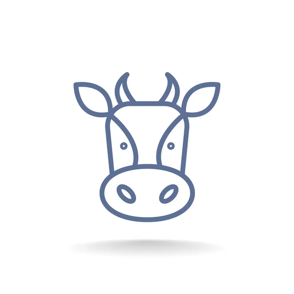 Milk cow icon — Stock Vector